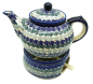 Preview: Bunzlauer Teekanne 1,2 ltr. mit Stövchen Dekor Korel