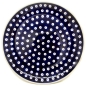 Preview: Polish Pottery dinner plate bluespot pattern