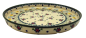 Preview: Polish Pottery round tray with straight edge, ladybird pattern