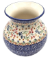 Preview: Polish Pottery Vase Round (l) in Florac Pattern