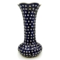Preview: Bunzlauer Keramik Vase Tulpenform Dekor Blauauge
