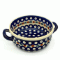 Preview: Polish Pottery soup dish with 2 handles Kranz design
