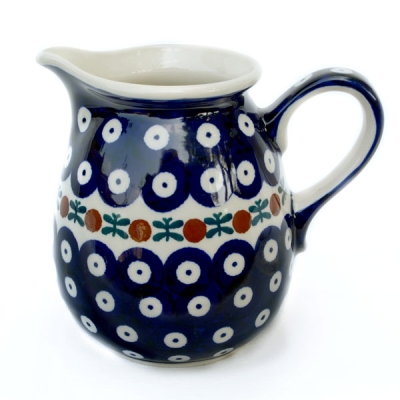 Polish Pottery jug one pint garland design