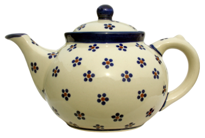 Polish Pottery teapot for 6 - 7 cups, Marguerita pattern - 2.Qual.