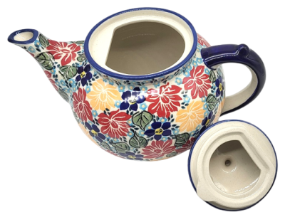 Polish Pottery Teapot - Nina Pattern