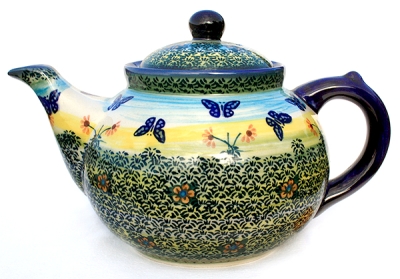 Polish Pottery Teapot - Carmen Pattern