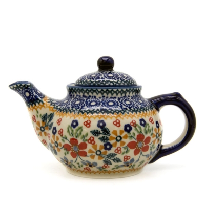 Polish Pottery Teapot - Cornelia Pattern