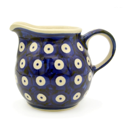 Polish Pottery Creamer - Pattern Blue Spot