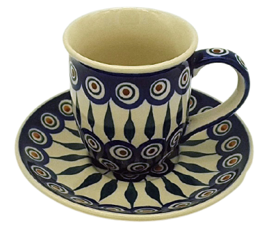 Polish Pottery cup and saucer