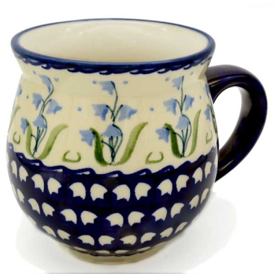 Polish Pottery jumbo mug Glockenblume design