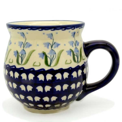 Polish Pottery jumbo mug Glockenblume design