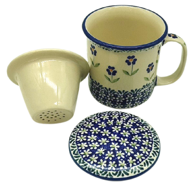 Polish Pottery Mug Straight (l) Pattern Angelika
