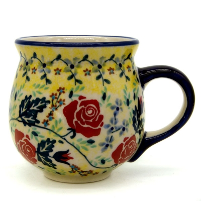 Polish Pottery Mug Round - Diana Pattern