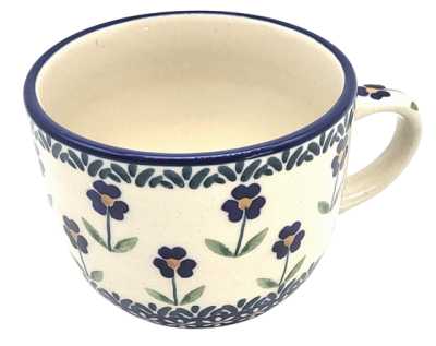 Polish Pottery cup for cafe-au-lait, 320 ml, Angelika pattern