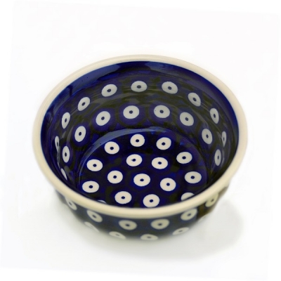 Polish Pottery Bowl 200 ml Blue Spot