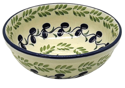 Polish-Pottery-cereal-bowl-small-bluespot-design