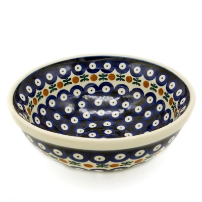 Polish Pottery Bowl 760 ml Garland - view from above