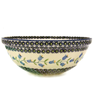 Polish Pottery Salad Bowl agnes design - 2.Qual.