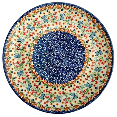 Polish Pottery Plate - Florac Pattern