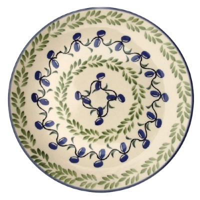 Polish Pottery breakfast plate 21,5 cm olives pattern