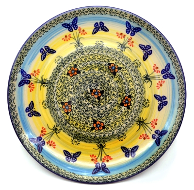 Polish Pottery side plate 21,5 cms Carmen pattern