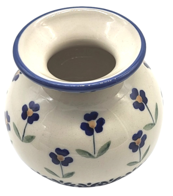 Polish Pottery Vase round, small - Pattern Angelika