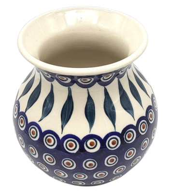 Polish Pottery Vase Round (l)