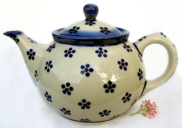 Polish Pottery Teapot - Margarete Pattern