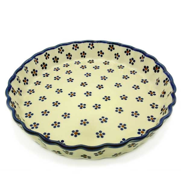Polish Pottery Quiche Dish - Margarete Pattern