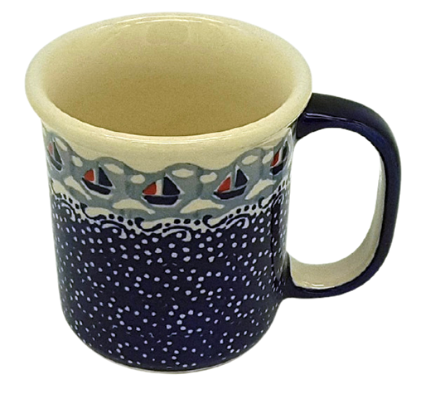 Polish Pottery Mug Straight - Pattern Ahoi
