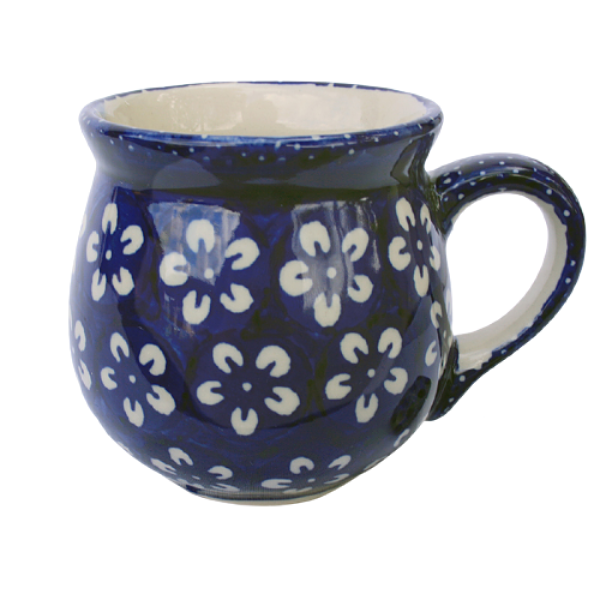 Polish Pottery Mug Round - Jade Pattern