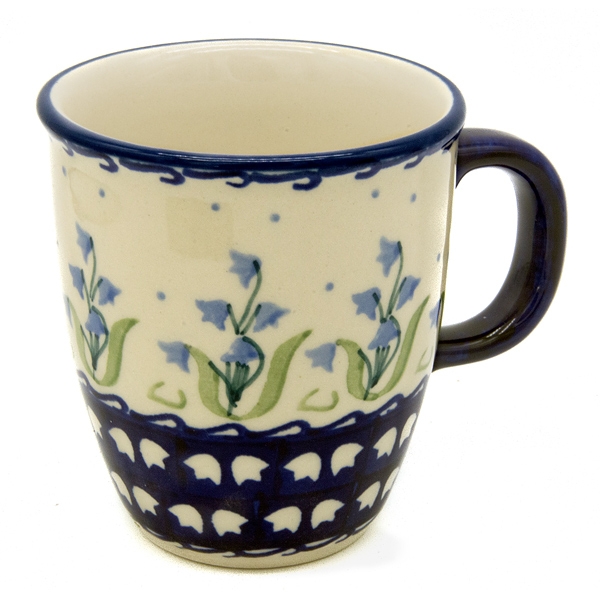 Polish Pottery mug "Mars" bellflower design - 2.Qual.