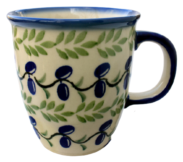 Polish Pottery "Mars" Mug Olives Pattern