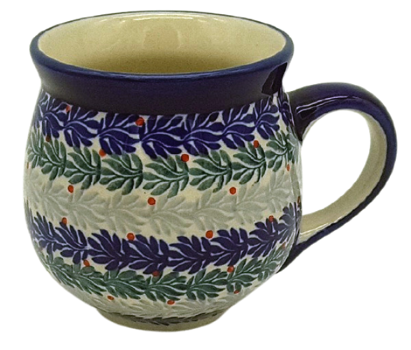 Polish-Pottery-medium-size-belly-mug-design-Tabea