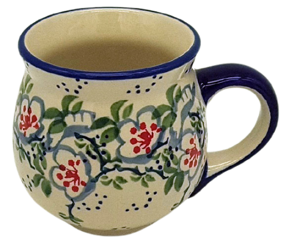 Polish Pottery Mug Round - Capri Pattern