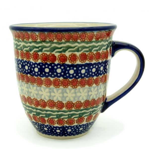 Polish Pottery Mug "Mars" (l) Siena Pattern