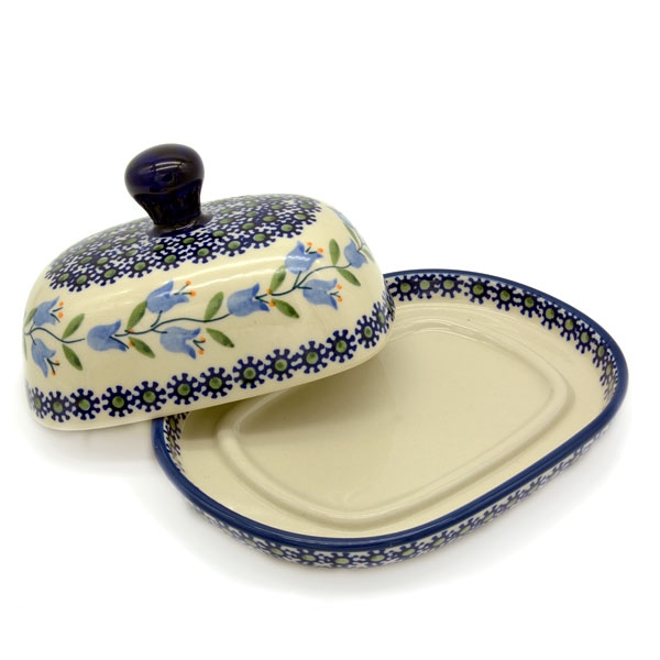 Polish Pottery Butterdish - Agnes Pattern