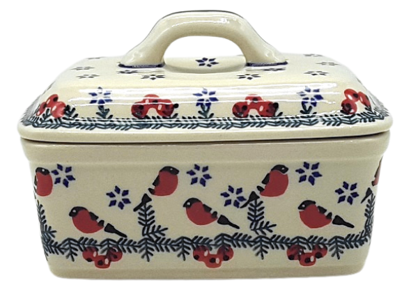 Polish Pottery Butterbox - Gila Pattern - 2.Qual.