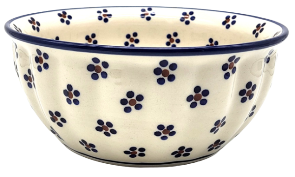 Polish Pottery rippled bowl 19.7 matgarete pattern