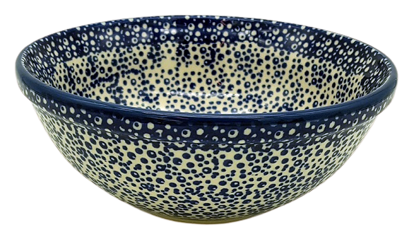 Polish Pottery Bowl - Pattern Blue Butterfly