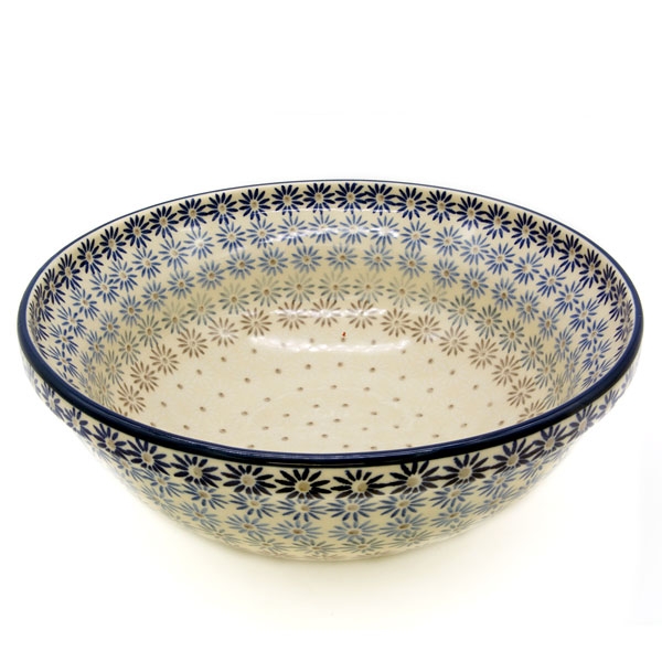 Polish Pottery Salad Bowl Astern design - 2.Qual.