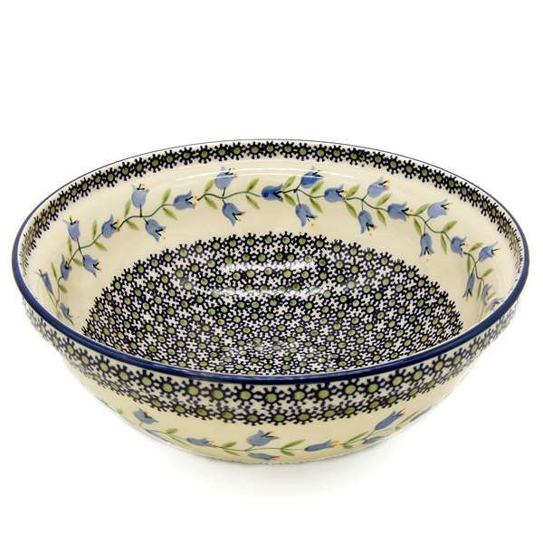 Polish Pottery Salad Bowl agnes design - 2.Qual.