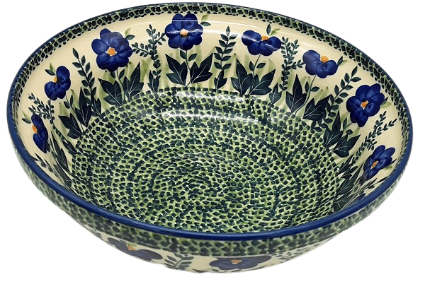 Polish Pottery Salad Bowl Astrid design