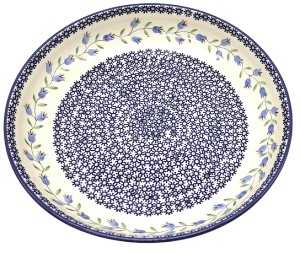 Polish Pottery serving dish or fruit bowl 30 cms, Agnes pattern