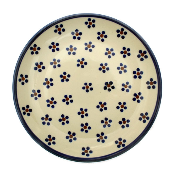 Polish Pottery Dessert or Cake Plate 18 cms Margerite Pattern