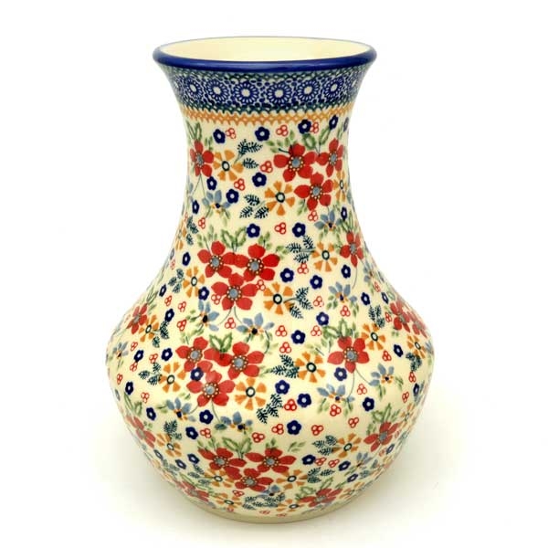 Bunzlauer Vase Kegelform Höhe 25 Dekor Cornelia