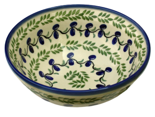 Polish Pottery small salad bowl 500 ml Olive pattern
