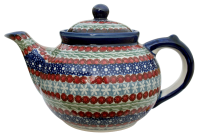 Polish Pottery Teapot - Sienna Pattern