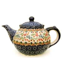 Polish Pottery Teapot - Florac Pattern - 2.Qual.