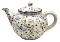 Polish Pottery Teapot - Lonicera Pattern